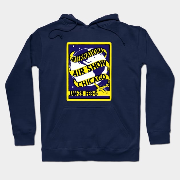 1938 Chicago International Air Show Hoodie by historicimage